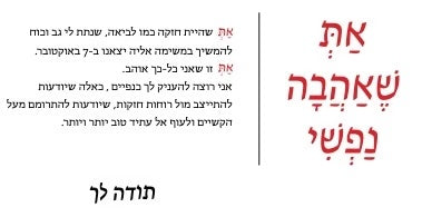 שרשרת את שאהבה נפשי